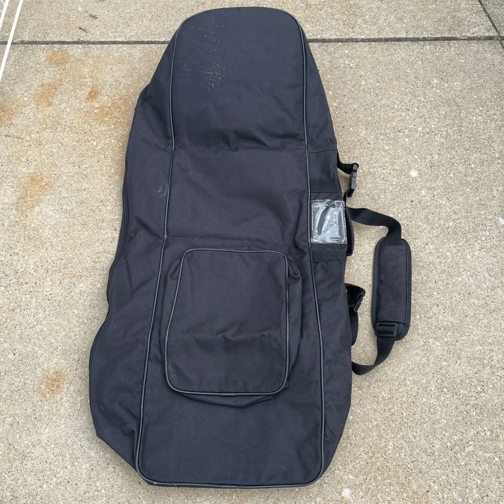Padded Golf Travel Bag Airline Travel Case Black Soft-Sided w/ Shoulder Strap